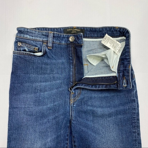 DOLCE & GABBANA Released Hem Flare Jeans High Rise Hippie Boho - Picture 5 of 10